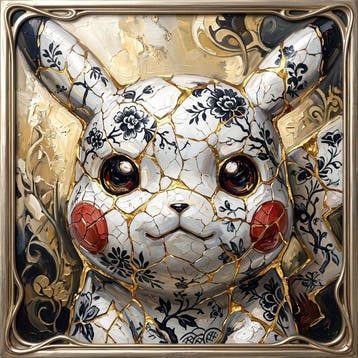 Artxlife - Pikachu Japanese Gold Kintsugi, Nieuw