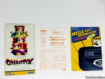 Sega 32X - Knuckles Chaotix + Reg. Card - Japan, Spelcomputers en Games, Verzenden, Gebruikt