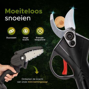 2dekans | Qualitá® Elektrische Snoeischaar - 2 in 1 Qualitá®, Ophalen of Verzenden, Gebruikt, Qualita