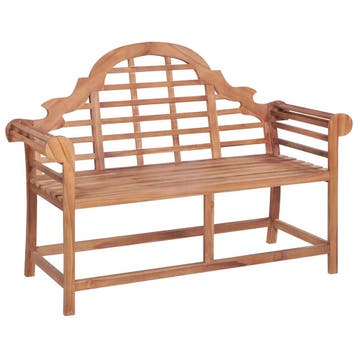 vidaXL Tuinbank 127x58,5x92,5 cm massief teakhout, Tuin en Terras, Tuinbanken, Verzenden, Nieuw, Teakhout