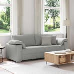 vidaXL 3-Zits Bank Wolkengrijs 220 cm Stof, Huis en Inrichting, Verzenden, Stof, 200 tot 250 cm, Driepersoons