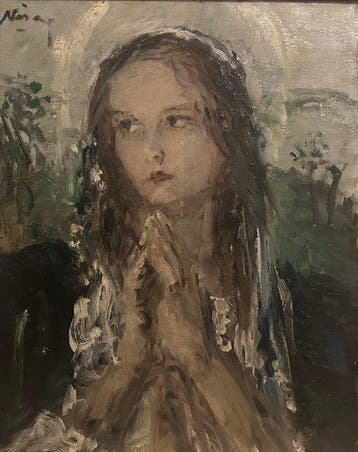 Aurel Naray (1883-1948) - Biddende jonge vrouw, Antiek en Kunst