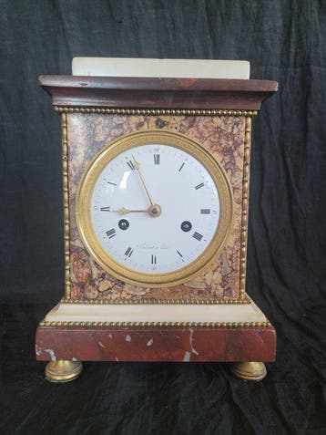 Tafelklok - Antiek Marmer - 1800-1850 - Vaillant à Paris, Antiek en Kunst, Antiek | Klokken