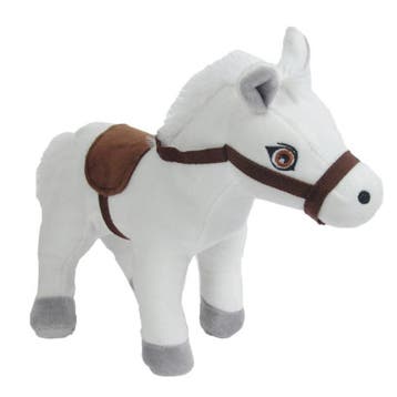 Paard Lola knuffel - pluche - wit - 23 cm, Verzenden, Nieuw
