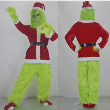 Grinch Kerstkostuum - Compleet Cosplay Outfit voor Feestjes, Verzenden, Nieuw