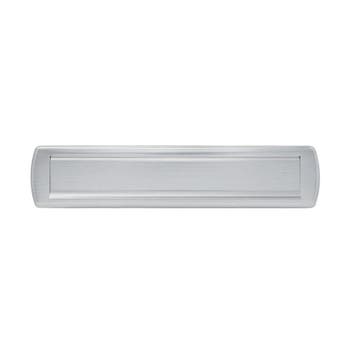 AXA briefplaat Curve Plus - aluminium geslepen, Tuin en Terras, Brievenbussen, Verzenden, Nieuw