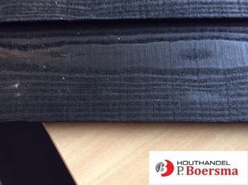 Douglas zweeds rabat |  12/24X190mm | Zwart gecoat |  2x, Minder dan 25 mm, Nieuw, Plank, 300 cm of meer