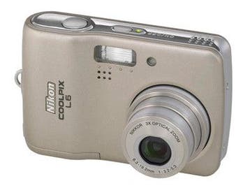 Nikon Coolpix L6 Digitale Compact Camera - Zilver (In doos), Verzenden, Zo goed als nieuw