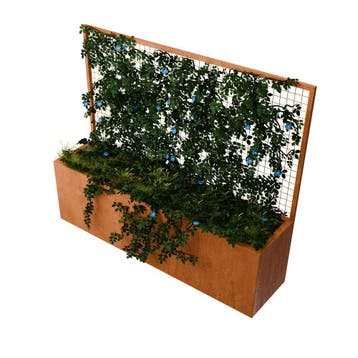 Geroba Verta C3 rechthoekige plantenbak met plantenklimrek, Verzenden, Nieuw