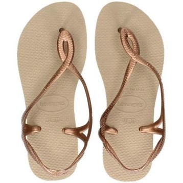 Havaianas Luna slippers voor dames in het Goud, Slippers, Overige kleuren, Verzenden, Nieuw