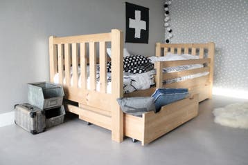 Rockwood® Kinderbed Tim Naturel met  lattenbodem, matras  en, Ophalen of Verzenden, Nieuw