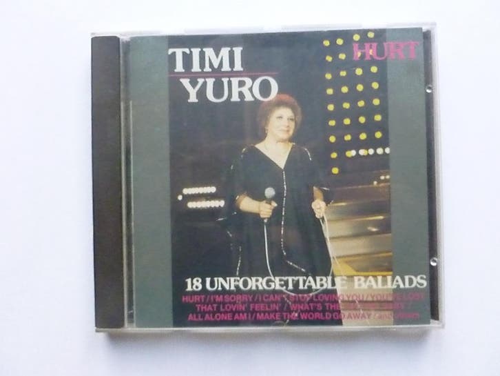 Timi Yuro - Hurt, Cd's en Dvd's, Cd's | Pop, Zo goed als nieuw, Ophalen of Verzenden