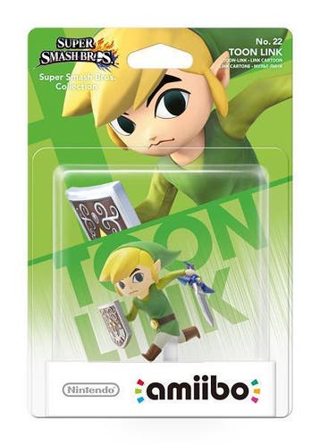 Super Smash Bros Amiibo Figuur Toon Link Wii U Met garantie!, Ophalen of Verzenden, Zo goed als nieuw