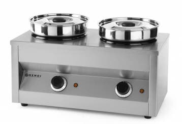 Hendi Bain Marie 2 Potten met deksel, Verzenden, Nieuw in verpakking