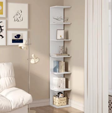 Nieuwe Modulaire Boekenkast Wit 7-Laags of 4 -Laags Modulair, Huis en Inrichting, Kasten | Boekenkasten, Verzenden, Nieuw