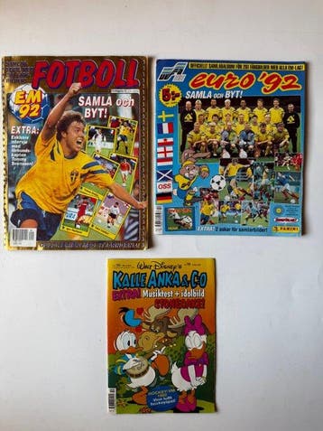 1992 Panini Euro 92 Sticker - 3 Compleet album - Excellent, Nieuw