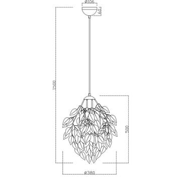 LED Hanglamp - Trion Lovy - E14 Fitting - Rond, Ophalen of Verzenden, Nieuw, Metaal, 50 tot 75 cm