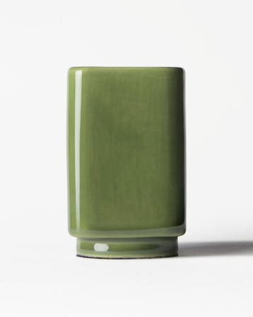 HEMA Kandelaar 4.5x8.5cm Kub keramiek groen, Verzenden, Nieuw, Groen