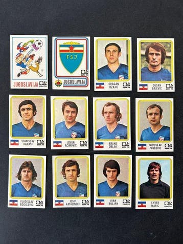 1974 Panini World Cup Munchen 74 Jugoslavia - 12 Sticker -, Nieuw