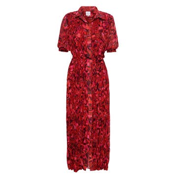 MISA • rode maxi jurk Meredith • S, Kleding | Dames, Jurken, Verzenden, Nieuw, Maat 36 (S), MISA
