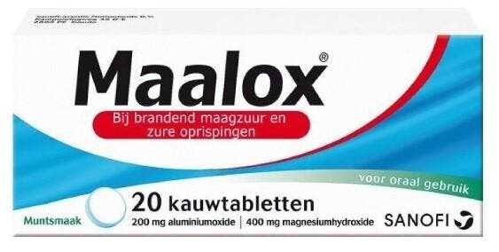 Maalox 20 kauwtabletten, Diversen, Verpleegmiddelen, Nieuw, Verzenden