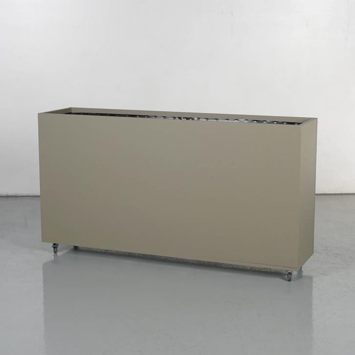 Verrijdbaar plantenbak Foundry - Mud - 90 x 166 x 40 cm, Huis en Inrichting, Kamerplanten, Ophalen of Verzenden