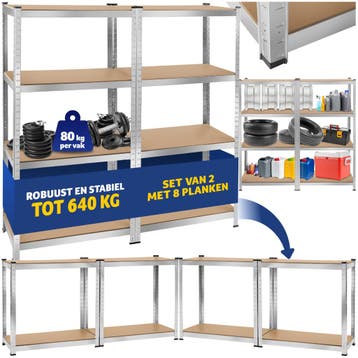 Werkplaatsrek - 160 x 160 x 40 cm, 640 kg, Huis en Inrichting, Verzenden, Nieuw