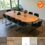 Grote ovale Ahrend vergadertafel 300 t/m 555 cm | nieuw blad, Aankleding binnen, Ophalen of Verzenden, Gebruikt, Tafel