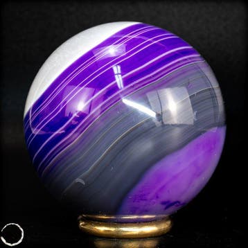 Zeldzame artistieke roze agaat Sphere, Brazilië- 264.42 g