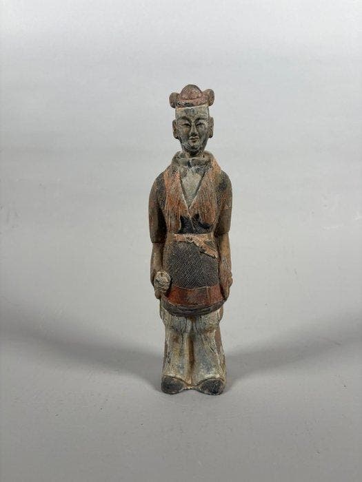 Oud Chinees, Tang-dynastie Terracotta Mingqi - 26 cm, Verzamelen, Mineralen en Fossielen