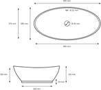 Wastafel - Keramiek - 59x38x19 cm - Zwart - ML-Design •, Verzenden, Zo goed als nieuw