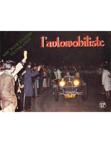1969 LAUTOMOBILISTE MAGAZINE 15 FRANS, Nieuw, Author