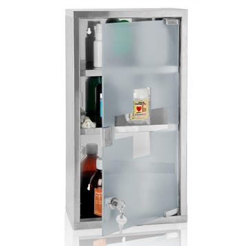Medicijnkast 3 Vakken incl Slot (Badkamer, Interieur), Verzenden, Nieuw