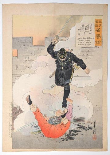 Ogata Gekk • Major Sait die een Chinese soldaat neerhaalt