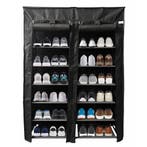 Schoenenrek | Schoenenkast | Kledingkast | 90x28x126 | Zwart, Huis en Inrichting, Kasten | Schoenenkasten, Verzenden, Nieuw