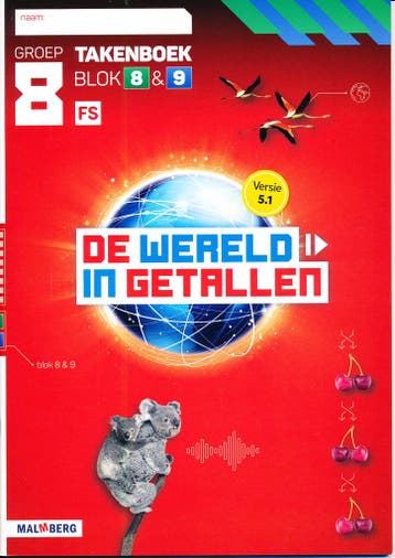 De Wereld  in Getallen versie 5.1 Takenboek blok 8 en 9 groe, Verzenden, Nieuw
