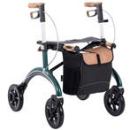 Saljol Carbon lichtgewicht rollator - Groen, Small, Ophalen of Verzenden, Nieuw