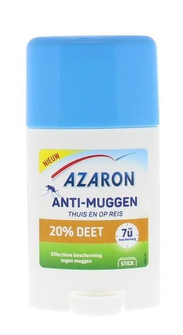 Azaron Anti muggen 20% deet stick, Verzenden, Nieuw