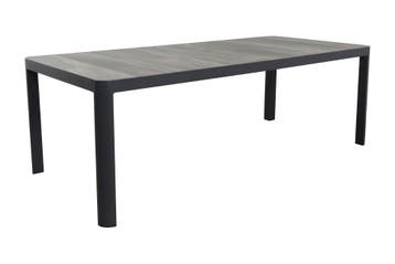 VDG Queens tuintafel antraciet - 220 x 100 cm., Verzenden, Nieuw, Rond, Overige materialen