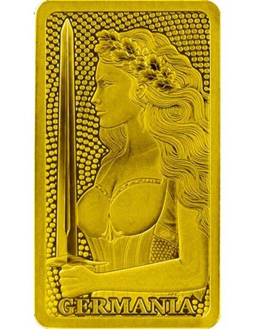 Polen. Gold medal Princess Germania with a Sword, Melter