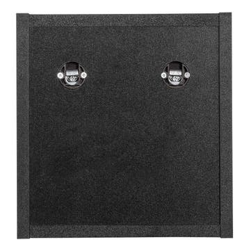 Wandrek Newport voor badkamer 25x27x21 cm zwart [en.casa], Verzenden, Nieuw