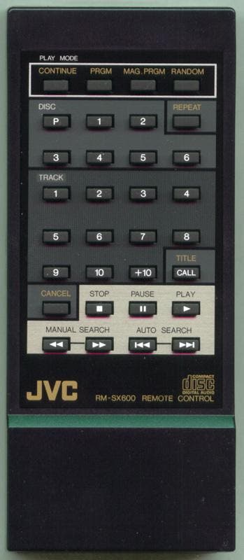 Afstandsbediening Jvc rm-sx600 for xlm-701, Ophalen of Verzenden, Nieuw, Origineel