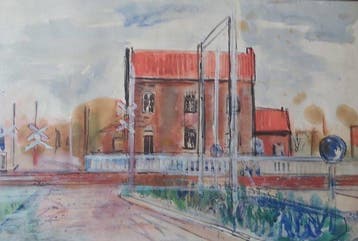 Henri Victor Wolvens (1896-1977) - La gare - NO RESERVE