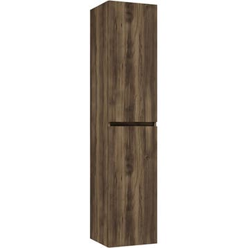 Wiesbaden Alvara Kolomkast - 160x35x35cm - Donker Eiken, Ophalen of Verzenden, Nieuw