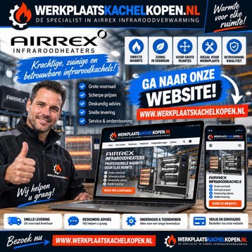 NIEUW AIRREX AH720 elektrische infrarood heater kachel ACTIE, Ophalen, Hoog rendement (Hr), Overige typen, Nieuw