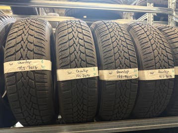 165-70-14 Dunlop Winterbanden 6mm Incl Montage 165 70 14, Ophalen, 14 inch, Gebruikt, Winterbanden
