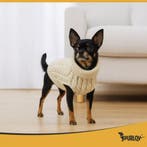 Purlov gebreide hondentrui beige S voor kleine honden, Ophalen of Verzenden, Nieuw