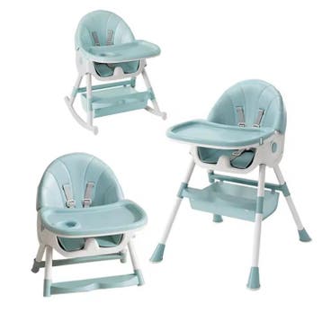 6-in-1 baby kinderstoel met wielen, ligstand en dienblad, Verzenden, Nieuw
