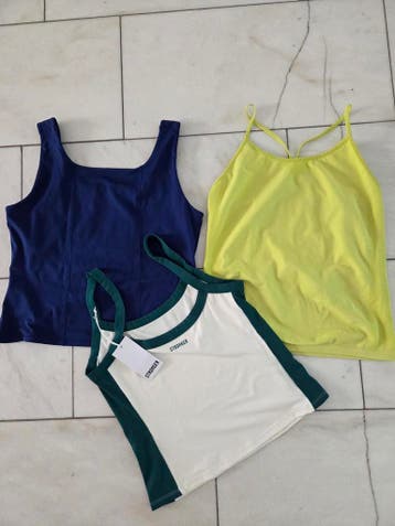 3 sporttopjes tanktops van STRONGER maat L, STRONGER, Ophalen of Verzenden, Zo goed als nieuw, Maat 42/44 (L)