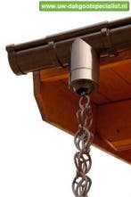 Alternatief voor RWA/ afvoerbuis: de regenketting set!, Pvc, 2 tot 4 meter, Ophalen of Verzenden, Zo goed als nieuw